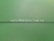 Cima regolare opaca lucida della presa del nastro trasportatore del PVC del diamante di colore verde