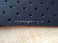 Strato di gomma perforato del neoprene nero respirabile della maglia con il poliestere del nylon dell'elastam