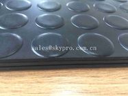 stuoie su ordinazione del pavimento del punto di gomma di spessore di 3mm con il modello di gomma della moneta del perno rotondo nero