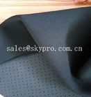 poliestere laterale di scivolo di 4mm singolo del tessuto di nylon perforato respirabile nero della prova tricottato