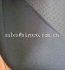 poliestere laterale di scivolo di 4mm singolo del tessuto di nylon perforato respirabile nero della prova tricottato