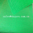 Prodotto di plastica intessuto occhiello di plastica Strappo-resistente della maglia del tessuto rivestito verde del PVC del tessuto dello strato