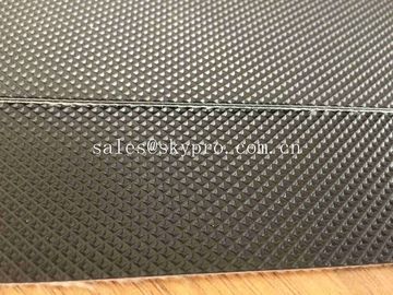 trasportatore strutturato del PVC della luce del diamante nero di 1.6mm che allaccia forte capacità di carico
