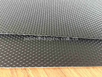 trasportatore strutturato del PVC della luce del diamante nero di 1.6mm che allaccia forte capacità di carico