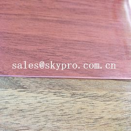Strato di plastica flessibile rosso del PVC leggermente di 0.5mm di spessore della radura impermeabile del polipropilene per la parete di Cutrain
