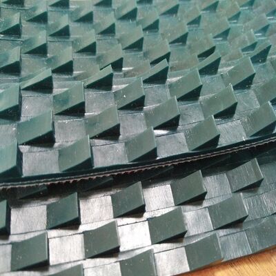 Cinghia trasportatrice in PVC antistatica Bletwin con denti di sega per lucidatura del marmo