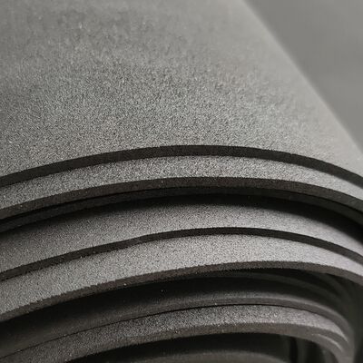 Schiuma di gomma EPDM a cellula aperta ignifuga, schiuma EPDM a cellula aperta nera / foglio di schiuma