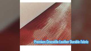 Pelle goffrata di coccodrillo premium per borse e scarpe